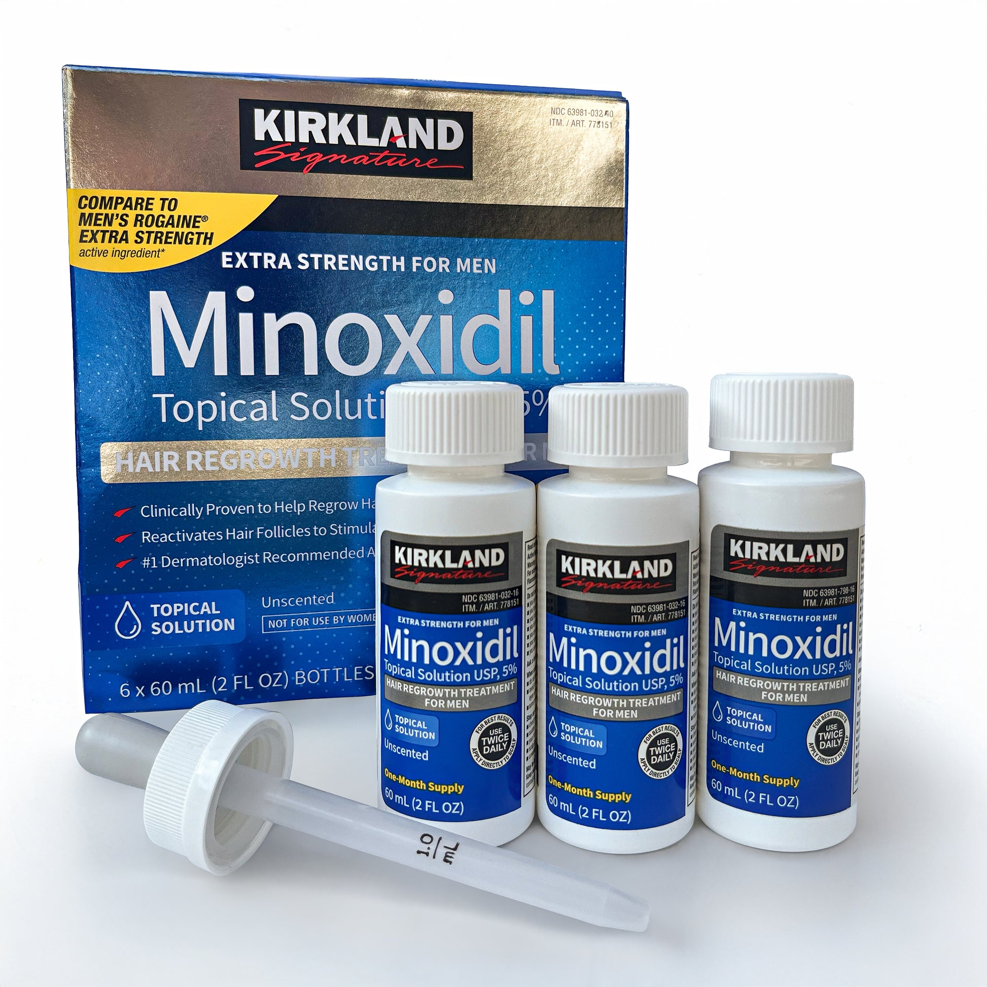 Minoxidil Kirkland - Pack 3 meses