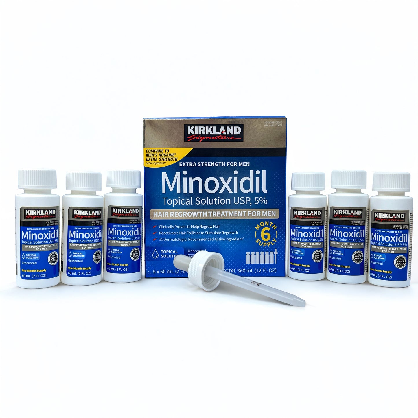 Minoxidil Kirkland - Pack 6 meses